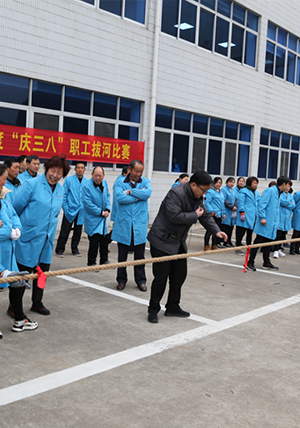 宜禾股份舉辦“女神節”職工拔河比賽